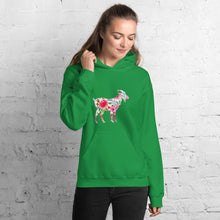 Load image into Gallery viewer, Floral Goat Unisex Hoodie
