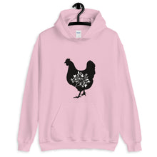 Load image into Gallery viewer, Floral Hen Unisex Hoodie
