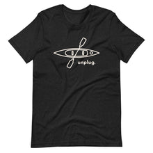Load image into Gallery viewer, Unplug and Kayak Unisex T-shirt
