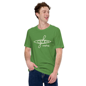 Unplug and Kayak Unisex T-shirt