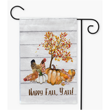 Load image into Gallery viewer, Happy Fall Y&#39;All Garden Flag
