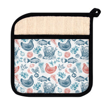Load image into Gallery viewer, Chickens in the Kitchen Pot Holder with Pocket
