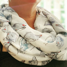 Load image into Gallery viewer, Watercolor Hen Print Scarf/Shawl
