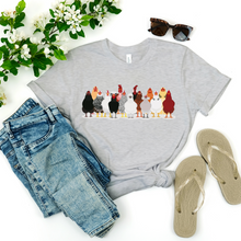 Load image into Gallery viewer, Chickens in a Row Women&#39;s Relaxed T-Shirt

