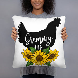 Grammy Hen Throw Pillow