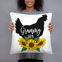 Load image into Gallery viewer, Grammy Hen Throw Pillow
