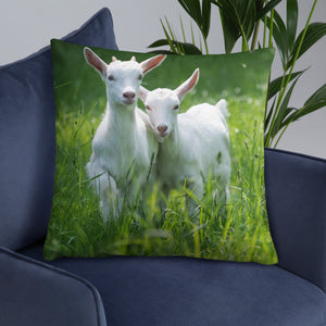 Baby Goat Throw Pillow