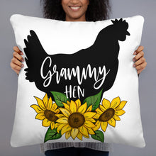 Load image into Gallery viewer, Grammy Hen Throw Pillow

