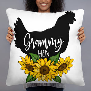 Grammy Hen Throw Pillow