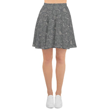 Load image into Gallery viewer, Grey Hen Print Skater Skirt
