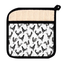 Load image into Gallery viewer, Repeating Roosters Pot Holder with Pocket

