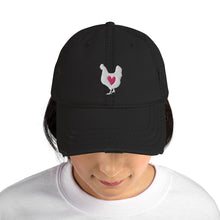 Load image into Gallery viewer, Chicken Love Distressed Baseball Cap
