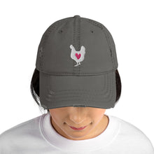 Load image into Gallery viewer, Chicken Love Distressed Baseball Cap
