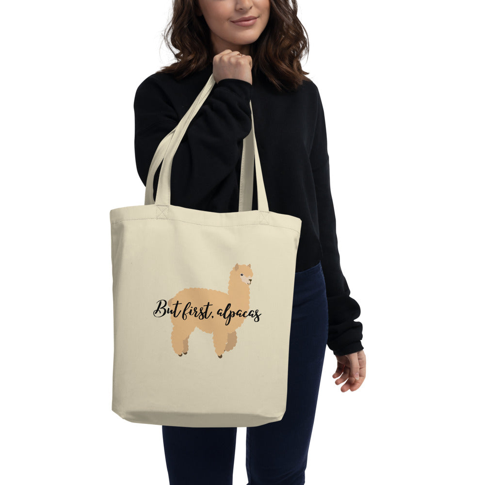 But First, Alpacas Eco Tote Bag