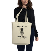 Load image into Gallery viewer, Let&#39;s Make Some Noise Cicada Tote Bag
