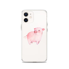 Load image into Gallery viewer, Watercolor Piglet iPhone Case
