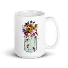 Load image into Gallery viewer, Bees in a Jar Ceramic Mug
