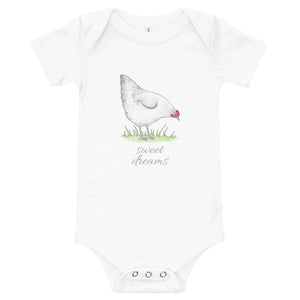 Sweet Dreams Short Sleeve Infant Onesie