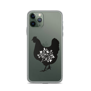 Floral Hen iPhone Case