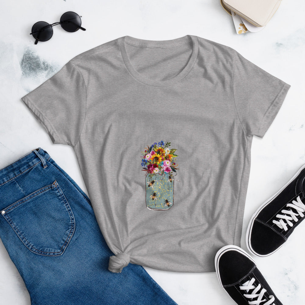 Bees in a Jar Women's short sleeve t-shirt