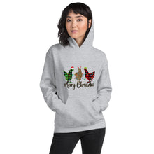 Load image into Gallery viewer, Merry Christmas Chicken Unisex Hoodie
