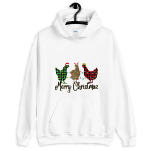 Merry Christmas Chicken Unisex Hoodie