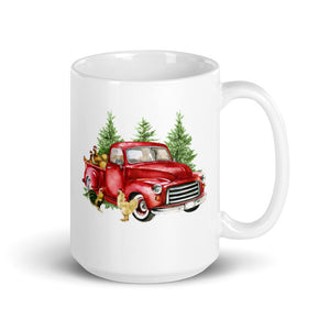 Holiday Red Truck Mug