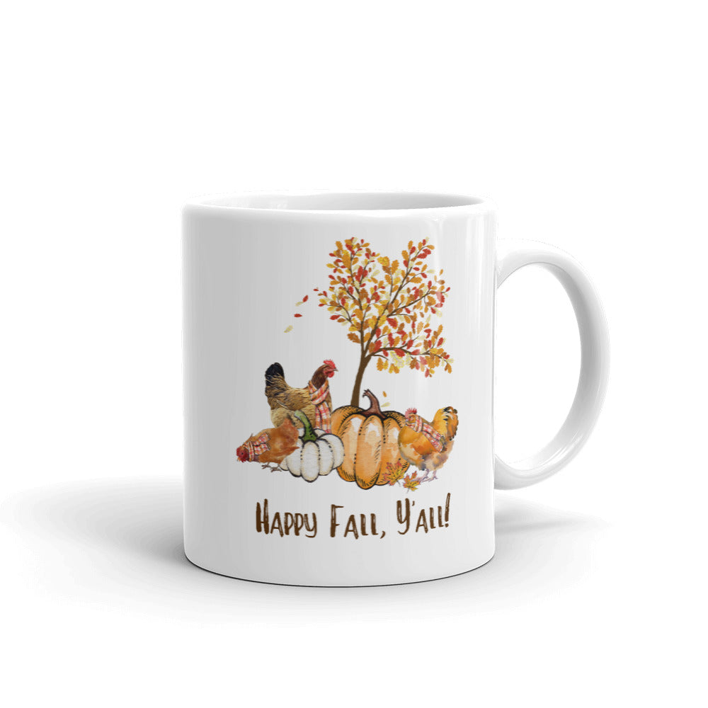 Happy Fall Y'All Ceramic Mug