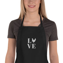Load image into Gallery viewer, Chicken Love Embroidered Apron
