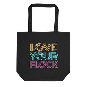 Retro Love Your Flock Eco Tote Bag