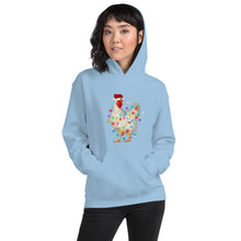 Load image into Gallery viewer, Holiday Lights Chicken Unisex Hoodie
