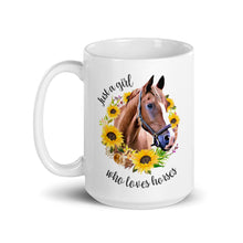 Load image into Gallery viewer, Just a Girl Who Loves Horses Mug
