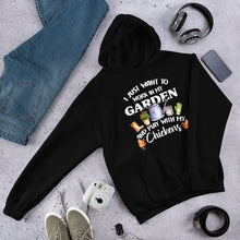 Load image into Gallery viewer, I Just Want to Garden and Play with My Chickens Unisex Hoodie
