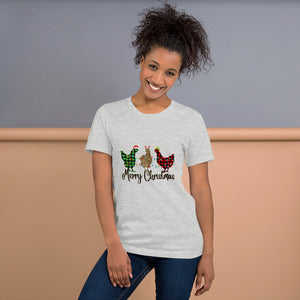 Merry Christmas Chicken Short-Sleeve Unisex T-Shirt