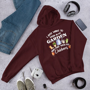 I Just Want to Garden and Play with My Chickens Unisex Hoodie