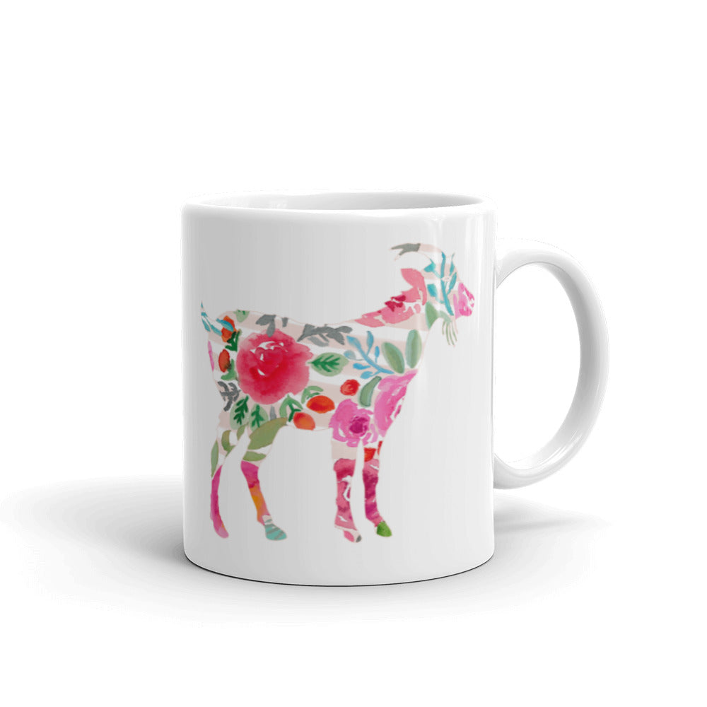 Floral Goat Mug