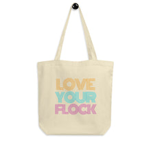 Load image into Gallery viewer, Retro Love Your Flock Eco Tote Bag
