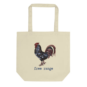 Free Range Rooster Eco Tote Bag