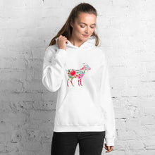 Load image into Gallery viewer, Floral Goat Unisex Hoodie
