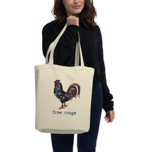 Load image into Gallery viewer, Free Range Rooster Eco Tote Bag
