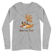Load image into Gallery viewer, Happy Fall Y&#39;All Unisex Long Sleeve Tee
