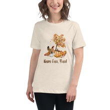 Load image into Gallery viewer, Happy Fall, Y&#39;All Women&#39;s Relaxed T-Shirt
