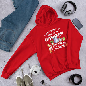I Just Want to Garden and Play with My Chickens Unisex Hoodie