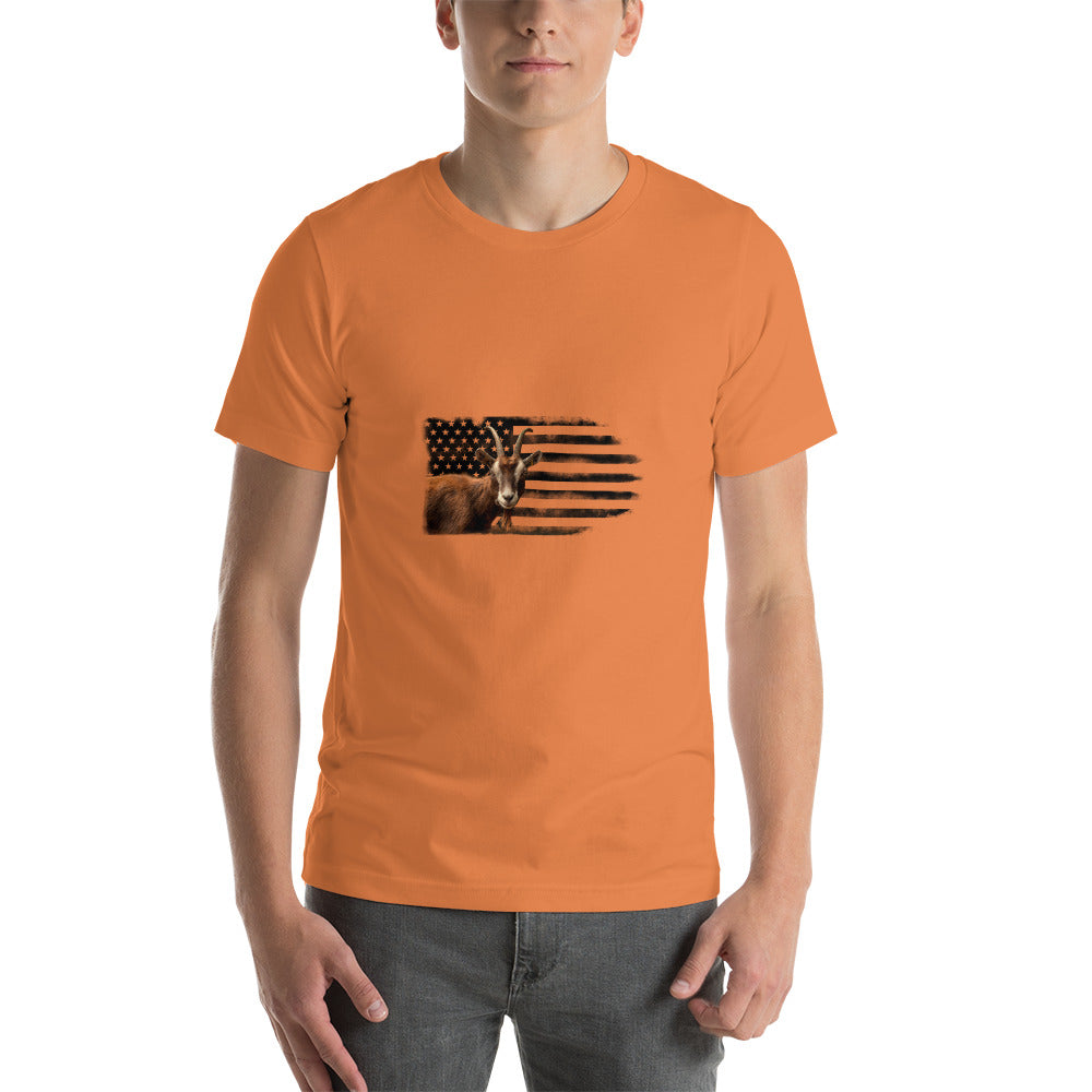 Patriotic Goat Short-Sleeve Unisex T-Shirt