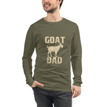 Load image into Gallery viewer, Goat Dad Unisex Long Sleeve Tee
