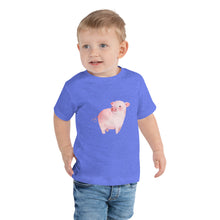 Load image into Gallery viewer, Watercolor Piglet Toddler Short Sleeve Tee
