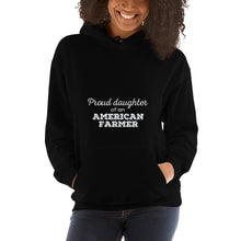 Load image into Gallery viewer, Proud Daughter of an American Farmer Unisex Hoodie
