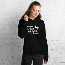 Load image into Gallery viewer, Horse Mother Wine Lover Unisex Hoodie
