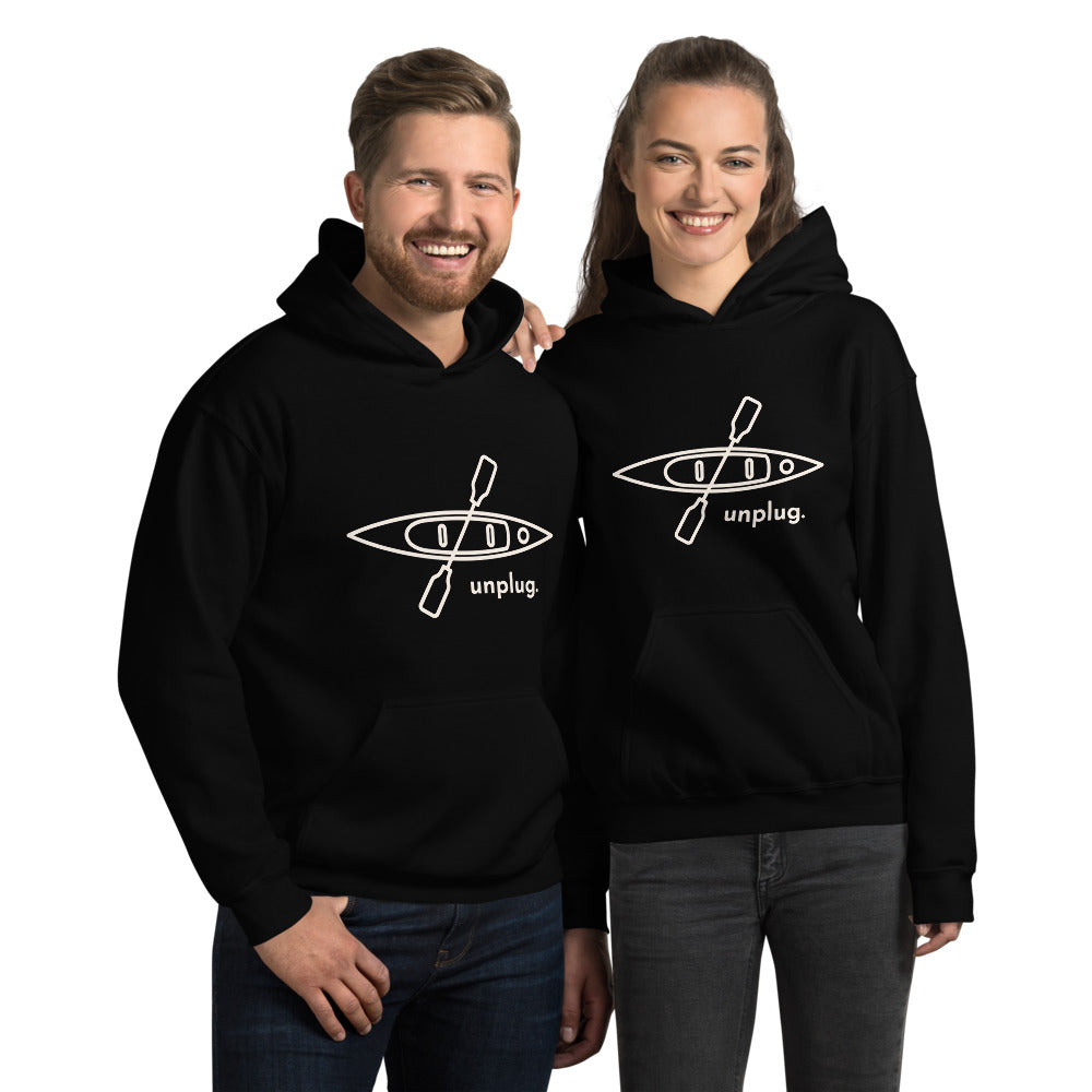 Unplug and Kayak Unisex Hoodie