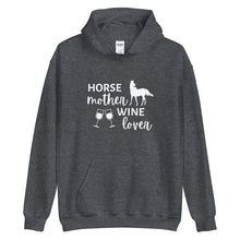 Load image into Gallery viewer, Horse Mother Wine Lover Unisex Hoodie
